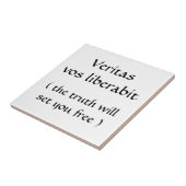 Veritas vos liberabit-tegel tegeltje (Zijkant)