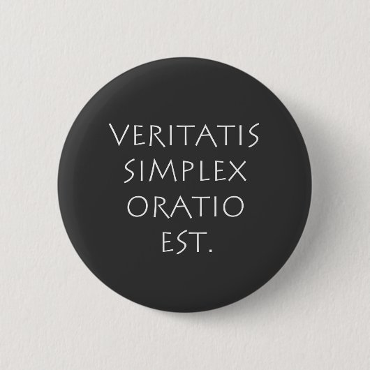Veritatis simplex oratiest ronde button 5,7 cm (Voorkant)