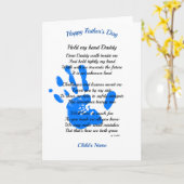 Verjaandagsgedicht van Peuter Aan Pappie - Handafd Kaart (Gele Bloem)