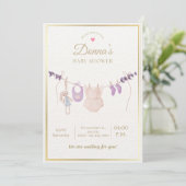 Verjaarbare Mooie Pastelkleurige Baby Shower Kaart (Staand voorkant)