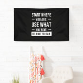 Verjaarcadeaubegin waar je bent spandoek (Insitu)