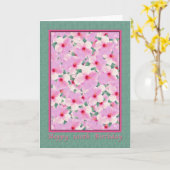 Verjaardag, 100e, Roze Hibiscus Bloemen Kaart (Gele Bloem)