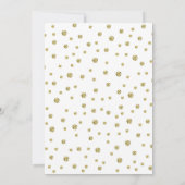 Verjaardag 10-jarig huwelijksjubileum - Wit & Goud Kaart (Achterkant)