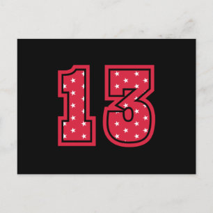 VERJAARDAG 13 JAAR Oude Verjaardag Kinderen Vintag Briefkaart