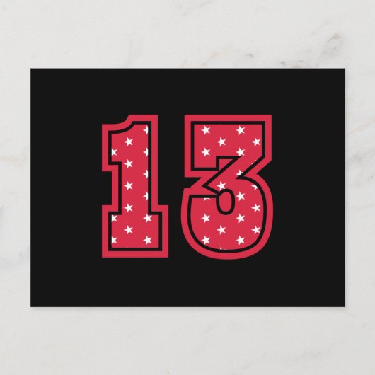 VERJAARDAG 13e Verjaardag Kinderen Vintage Briefkaart (Voorkant)