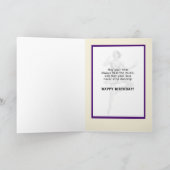 Verjaardag, 14e, Ballerina in Roze en Wit Kaart (Binnen)