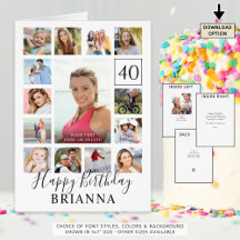 Verjaardag 15 Foto Willekeurige leeftijd Aangepast