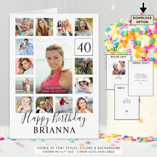 Verjaardag 15 Foto Willekeurige leeftijd Aangepast