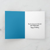 Verjaardag #18 Lion Quarterback Football Speler Kaart (Binnen)