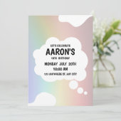 Verjaardag 18e verjaardag gemengde kleuren zwarte  kaart (Staand voorkant)