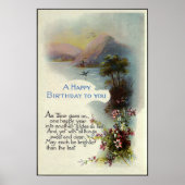 Verjaardag 1917 Meer Zwaluwen Poster (Voorkant)