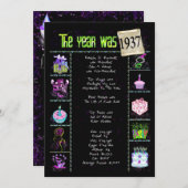 Verjaardag 1937 Uitnodiging (Voorkant / Achterkant)