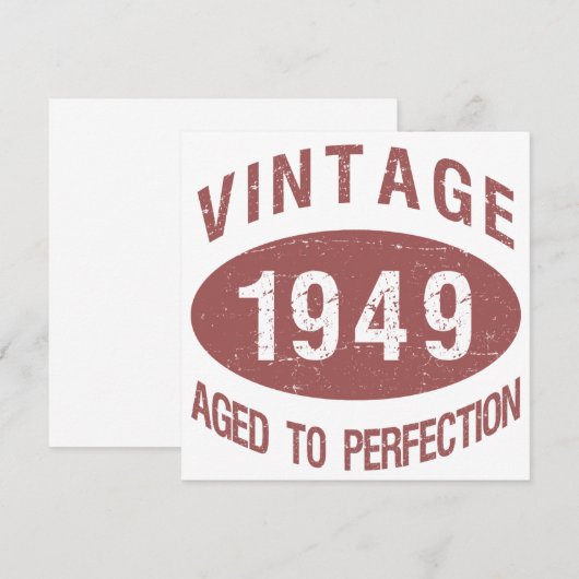  verjaardag 1949 kaart (Voorkant / Achterkant)