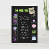 Verjaardag 1950 Leuke Trivia Feiten Kaart (Voorkant)