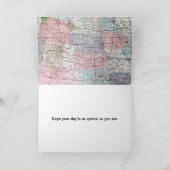 Verjaardag 1955 Chevy auto op kaart (Binnen)