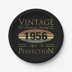 Verjaardag 1956 70 jaar papieren bordje