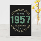 verjaardag 1957 kaart (Gele Bloem)