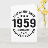 verjaardag 1959 kaart (Gele Bloem)