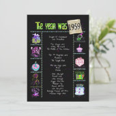 Verjaardag 1959 Uitnodiging (Staand voorkant)