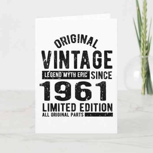  verjaardag 1961 kaart (Voorkant)