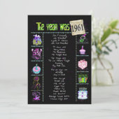 Verjaardag 1961 Uitnodiging (Staand voorkant)