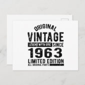  verjaardag 1963 briefkaart (Voorkant / Achterkant)