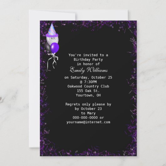 Verjaardag 1967 Uitnodiging (Achterkant)