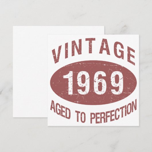  verjaardag 1969 kaart (Voorkant / Achterkant)