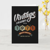 Verjaardag 1971 50e Verjaardag Verjaardagsgeschenk Kaart (Gele Bloem)