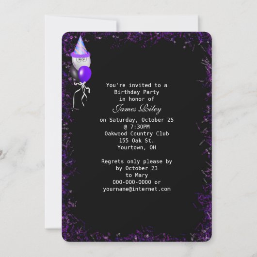 Verjaardag 1971 Uitnodiging (Achterkant)