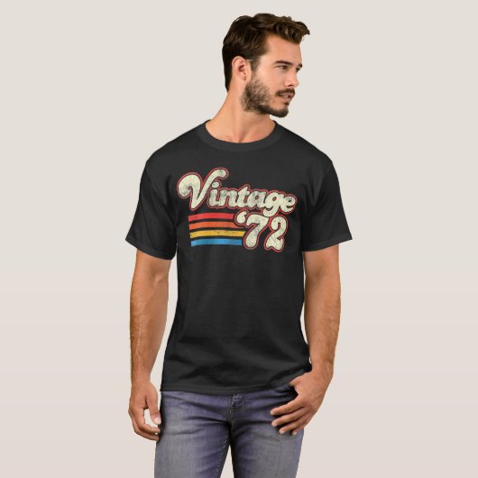 Verjaardag 1972 t-shirt (Voorkant volledig)