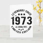 verjaardag 1973 kaart (Gele Bloem)