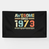 verjaardag 1973 spandoek (Horizontaal)