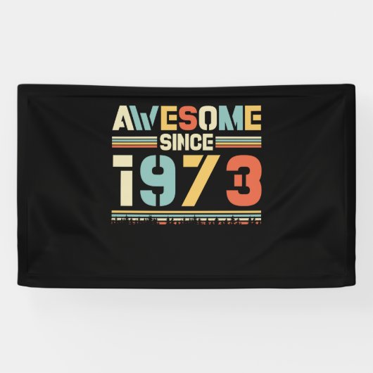  verjaardag 1973 spandoek (Horizontaal)