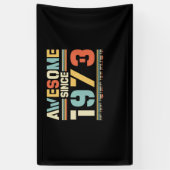  verjaardag 1973 spandoek (Verticaal)