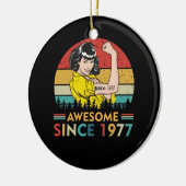  verjaardag 1977 keramisch ornament (Links)