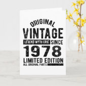 verjaardag 1978 kaart (Gele Bloem)