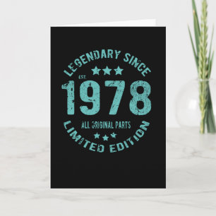 verjaardag 1978 kaart