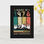 Verjaardag 1978 kaart (Gele Bloem)