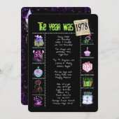 Verjaardag 1978 Uitnodiging (Voorkant / Achterkant)