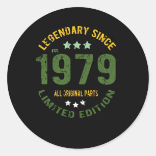 verjaardag 1979 ronde sticker