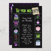 Verjaardag 1979 Uitnodiging (Voorkant / Achterkant)