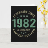  verjaardag 1982 kaart (Gele Bloem)
