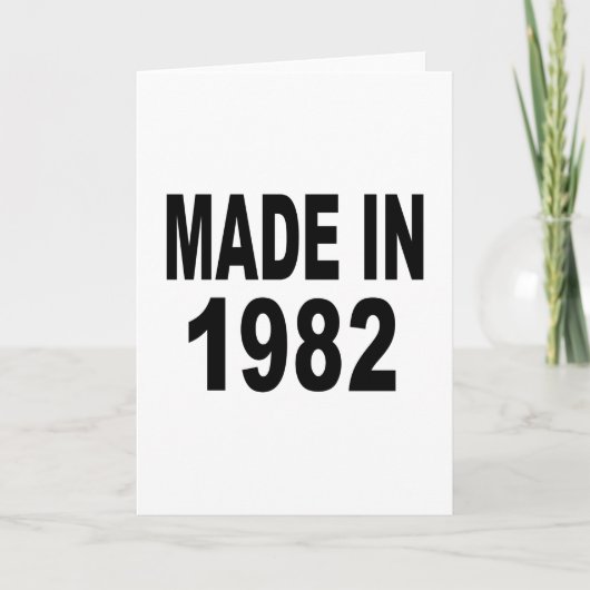 Verjaardag 1982 kaart (Voorkant)