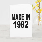 Verjaardag 1982 kaart (Gele Bloem)