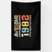 verjaardag 1982 spandoek (Verticaal)