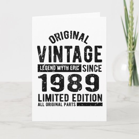 verjaardag 1989 kaart (Voorkant)