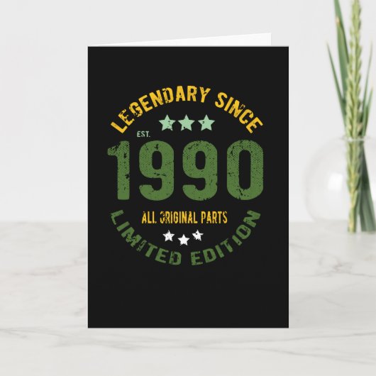  verjaardag 1990 kaart (Voorkant)
