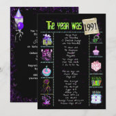 Verjaardag 1991 Uitnodiging (Voorkant / Achterkant)