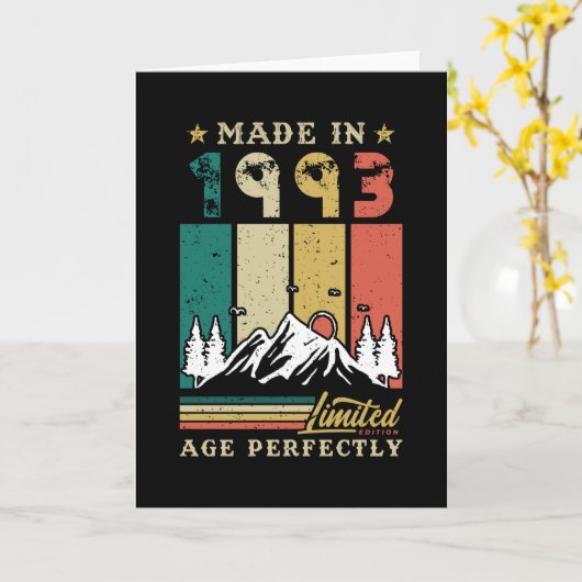 verjaardag 1993 kaart (Gele Bloem)